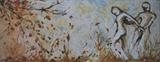 Stealing a While (Sold) by Sonia Di Bella, Painting, Oil on canvas
