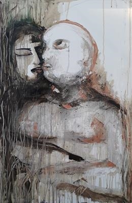 All the Years Etched on Our Skin by Sonia Di Bella, Painting, Oil on canvas