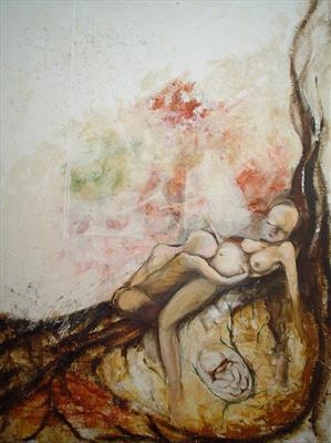 Birth Giver by Sonia Di Bella, Painting, Oil on canvas