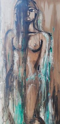 Giada by Sonia Di Bella, Painting, Oil on Wood